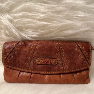 Fossil Wallet, Genuine Leather, New